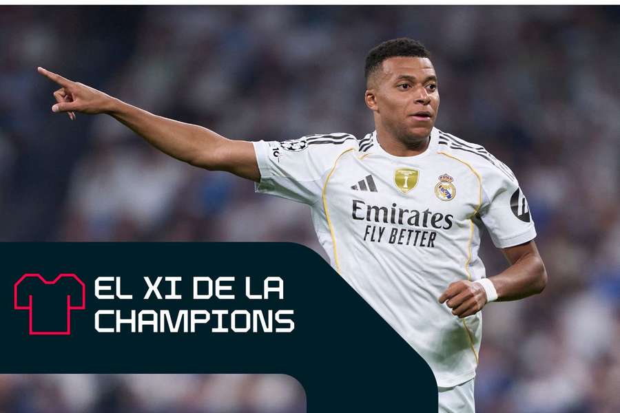 Mbappé marcó los dos goles de la victoria del Real Madrid ante el Marsella