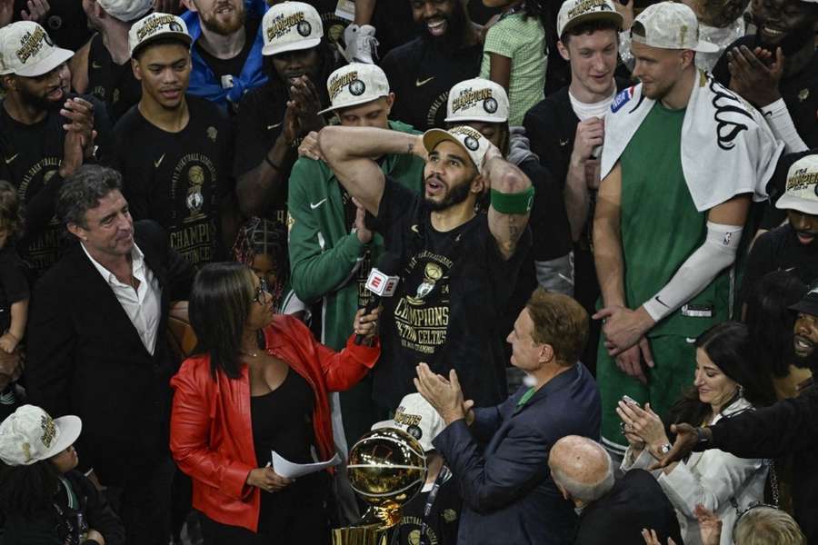 Jayson Tatum a savouré sa victoire.