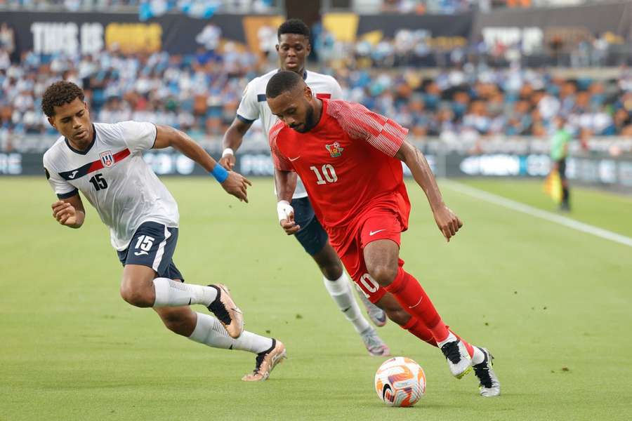 Matthias Phaeton opende namens Guadeloupe de score tegen Cuba