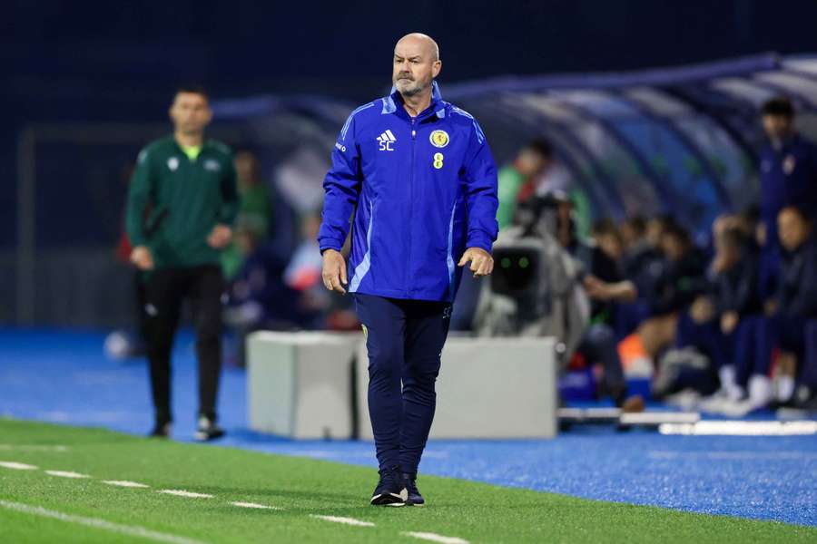 Clarke on the touchline for Scotland