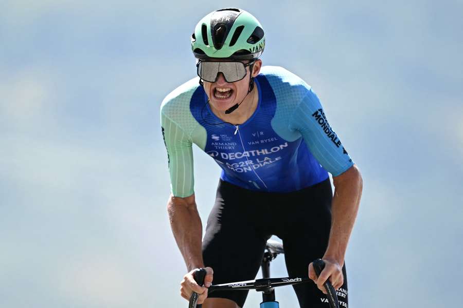 Felix Gall sur la 13e étape du Tour de France. Felix Gall sur la 13e étape du Tour de France.