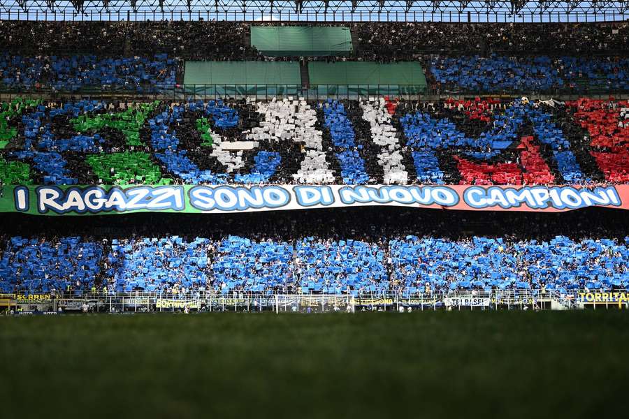 La coreografia dell'Inter