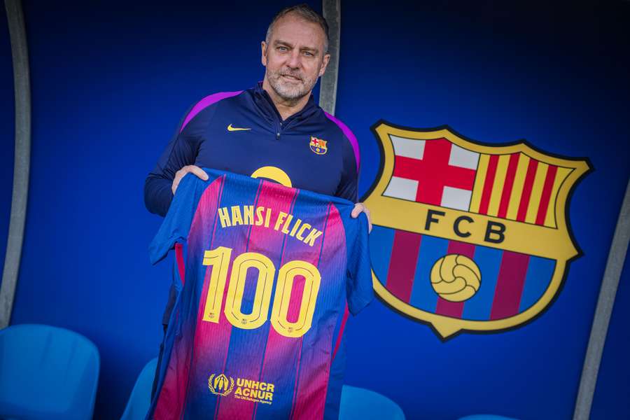 Hansi Flick, a punto de cumplir 100 partidos con el Barça