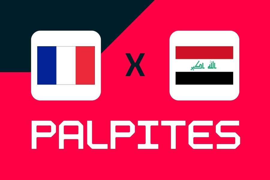A França pode garantir classificação à próxima fase se derrotar um Iraque que começou a Copa do Mundo sendo goleado pela Noruega