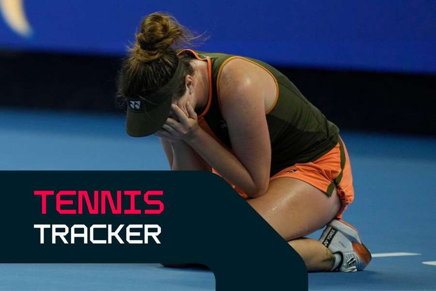 Linda Noskova reacts after stunning Jessice Pegula in Beijing