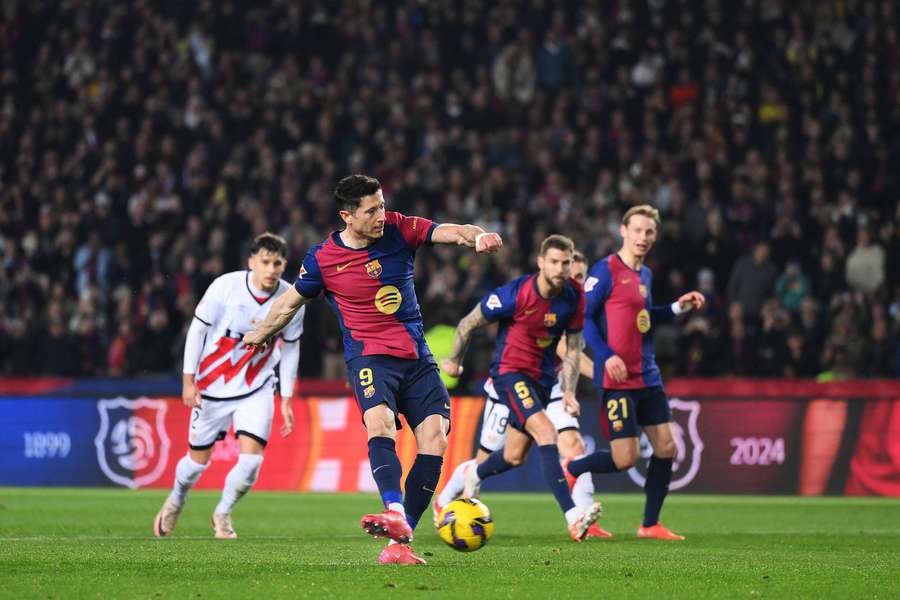 Robert Lewandowski a marqué sur penalty