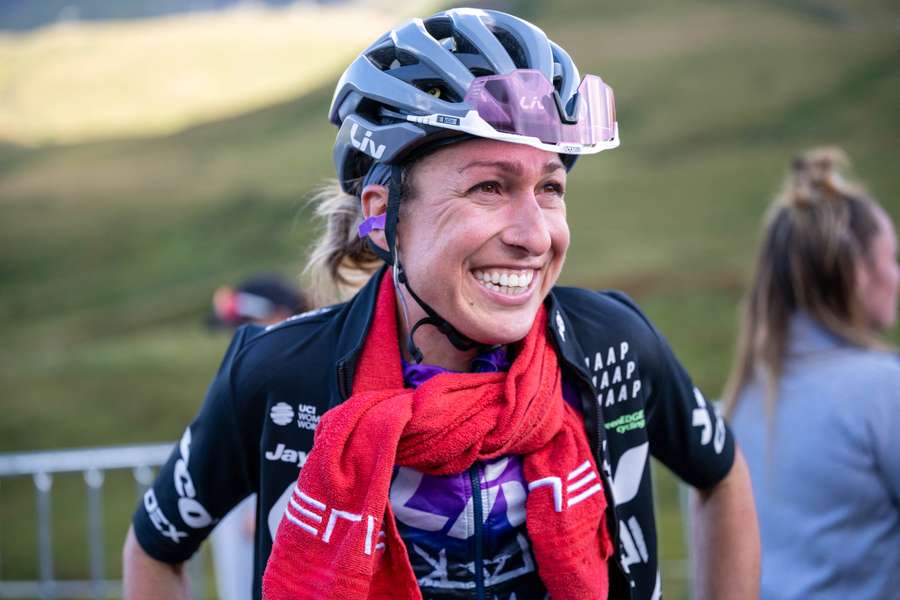 Mavi García, durante el pasado Tour de Francia