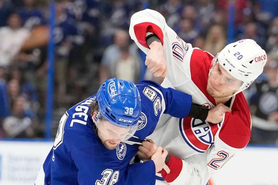 Slafkovský sa dostal do pästnej výmeny.