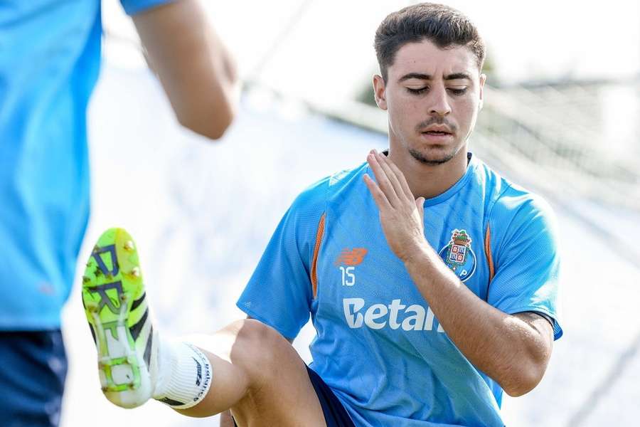 Vasco Sousa no treino do FC Porto