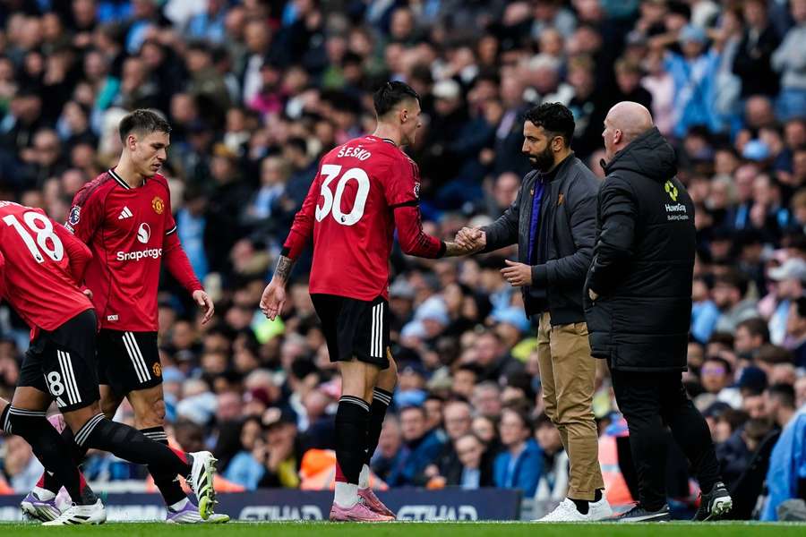 Amorim defends Man Utd midfield setup after derby defeat