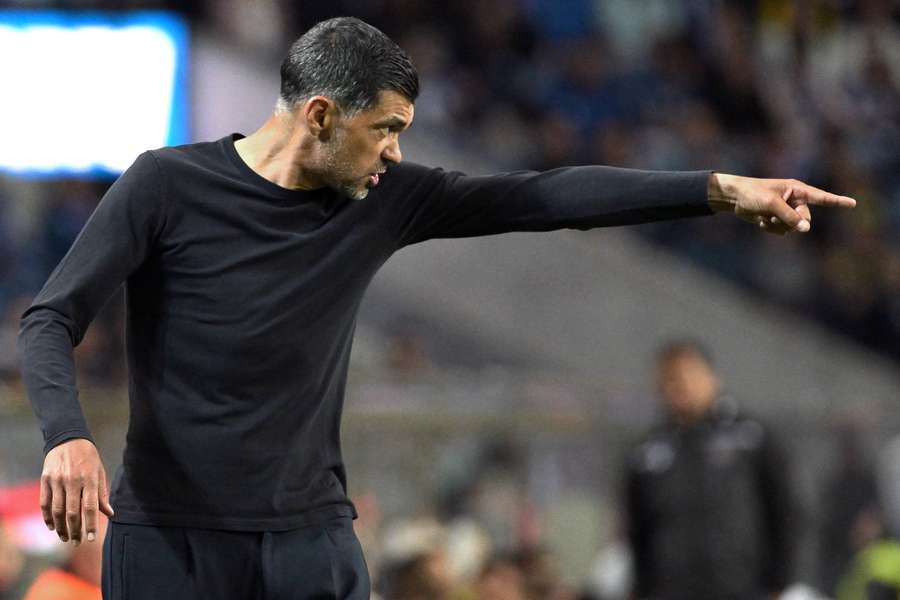 Sérgio Conceição, treinador do FC Porto, durante o jogo com o Casa Pia