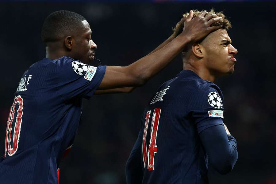 Dembélé et Doué en Ligue des champions.