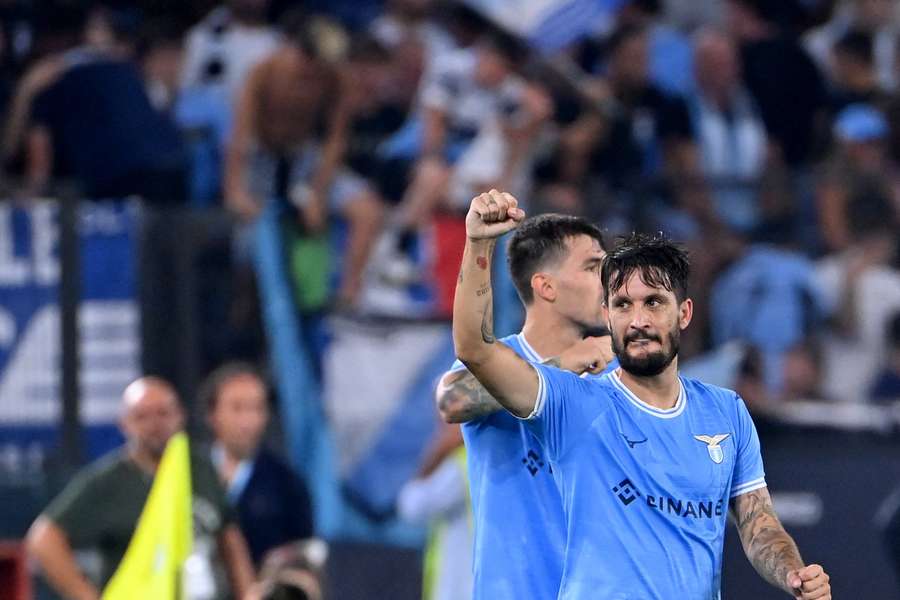 Luis Alberto salutes the home fans after scoring with 15 minutes to play