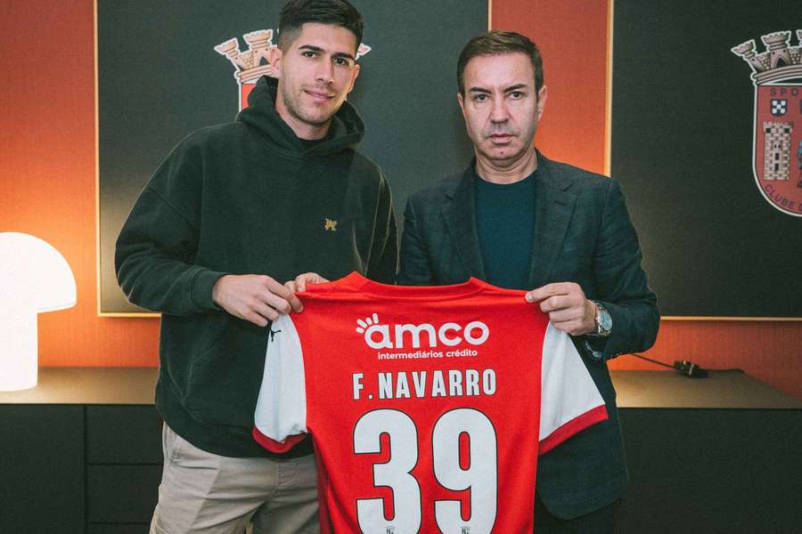 Fran Navarro é o novo número 39 do SC Braga