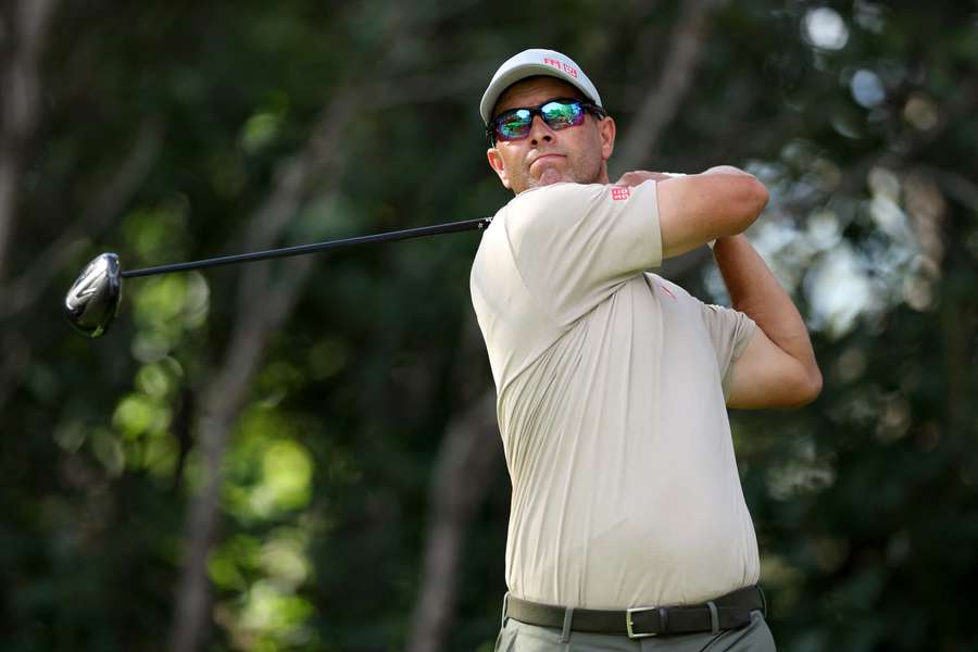 Scott in action at the BMW Championship