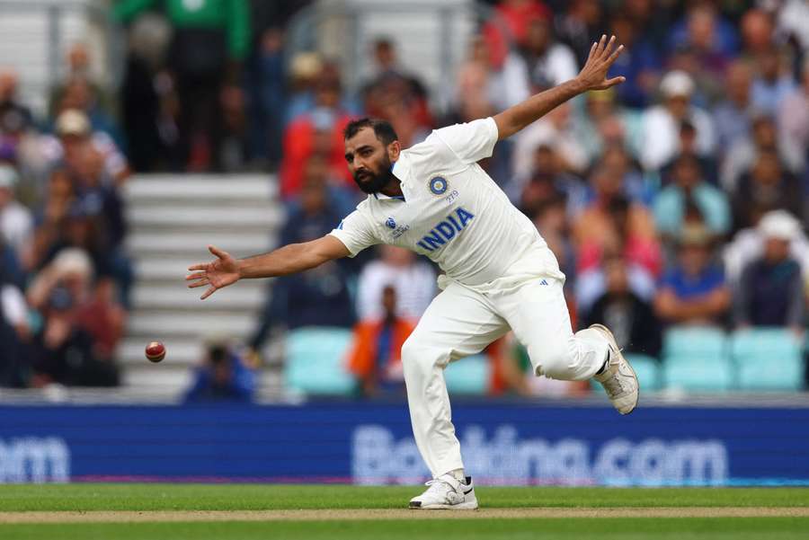 Mohammed Shami in action 