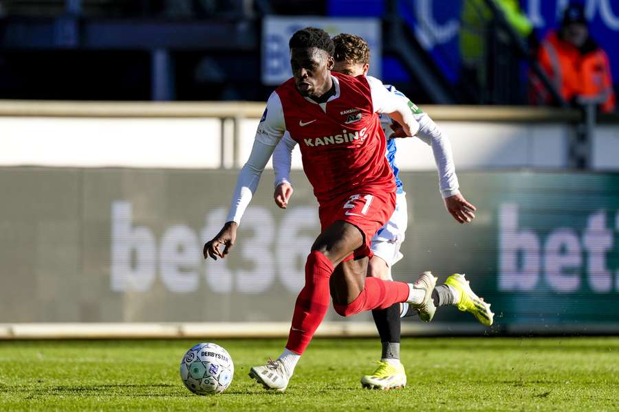 Poku tijdens de wedstrijd tegen Heerenveen