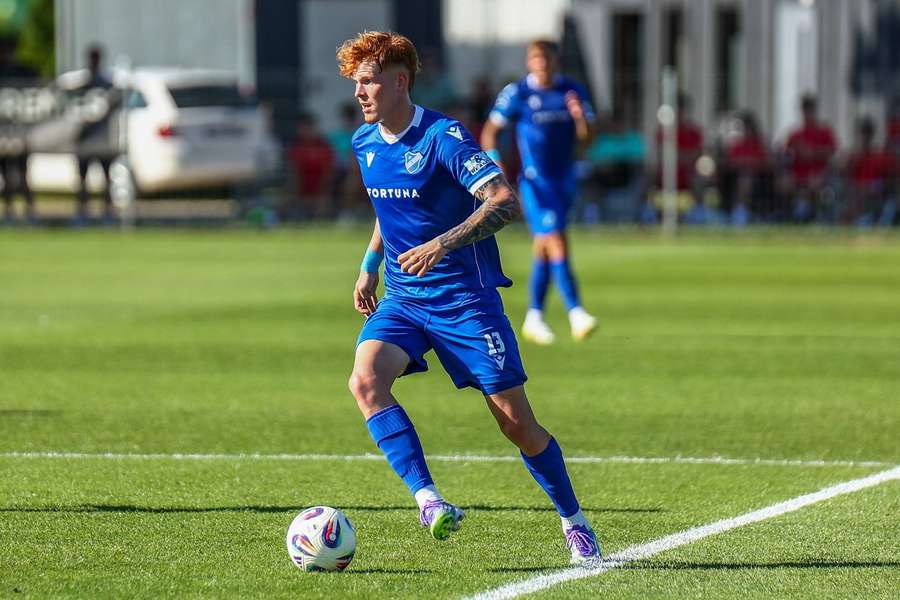Samuel Grygar na archivním snímku v dresu Baníku Ostrava.