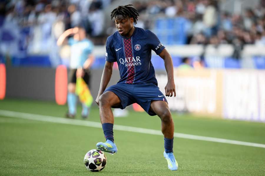 David Boly en Youth League face au Real Madrid. 