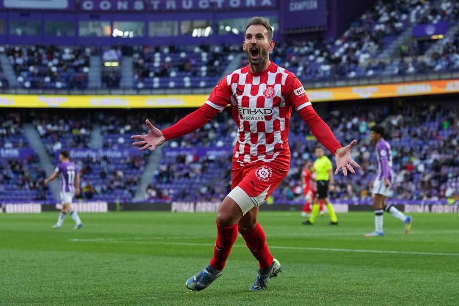 Cristhian Stuani celebrates scoring Girona's match-winner