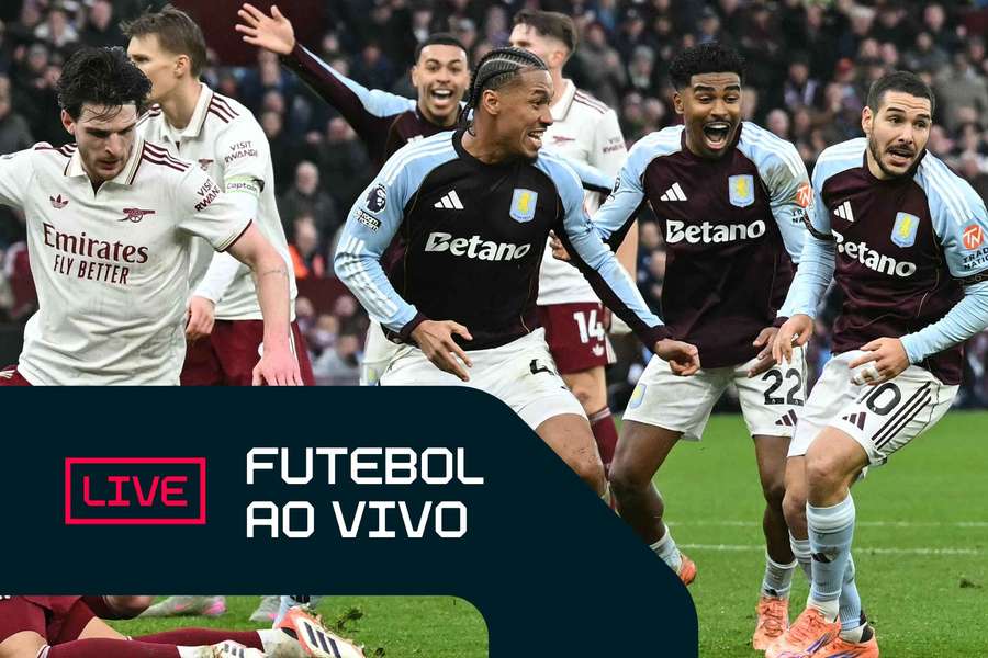 Aston Villa venceu Arsenal no último lance