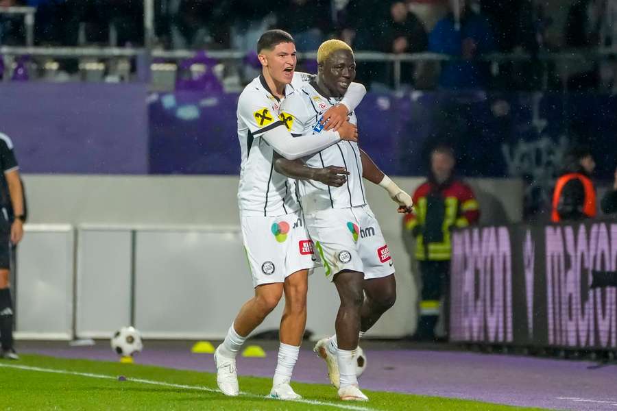 Oumar Diakité war der Matchwinner beim 2:0-Auswärtssieg gegen die Wiener Austria. Oumar Diakité war der Matchwinner beim 2:0-Auswärtssieg gegen die Wiener Austria.
