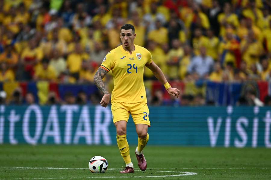 Bogdan Racovițan în timpul meciului cu Olanda de la Euro