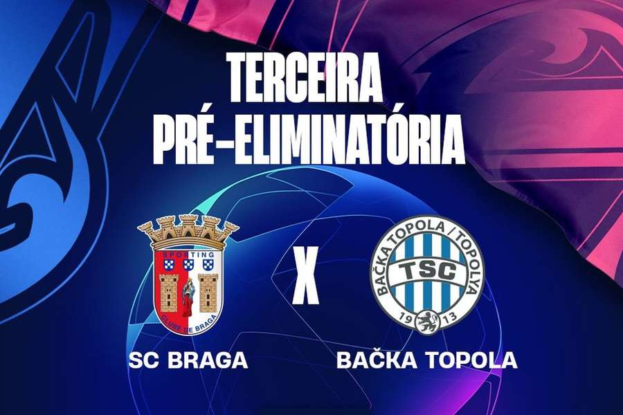 SC Braga defronta vice-campeão sérvio no caminho até à fase de grupos da Liga dos Campeões