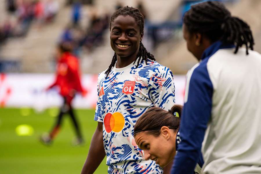 Tabitha Chawinga à l'entraînement.