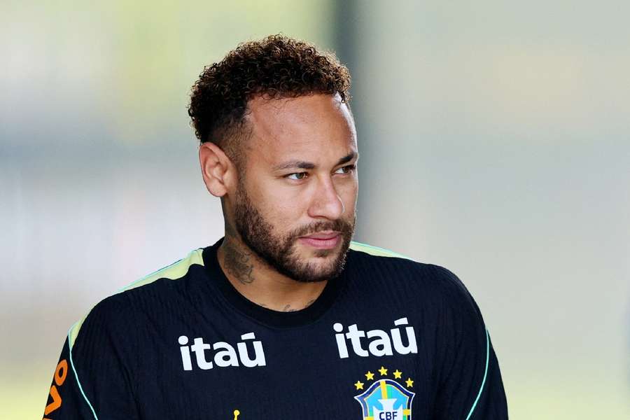 Neymar in training Neymar in training