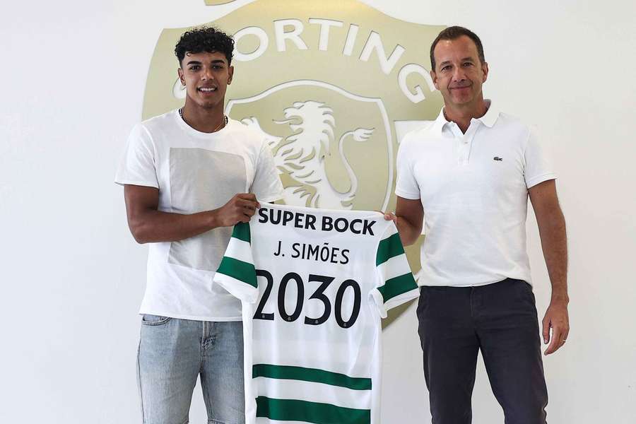 João Simões com Frederico Varandas