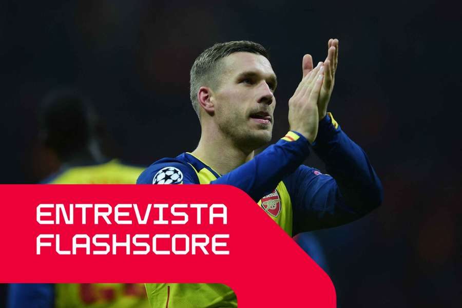 Lukas Podolski passou três anos em Londres a jogar pelo Arsenal