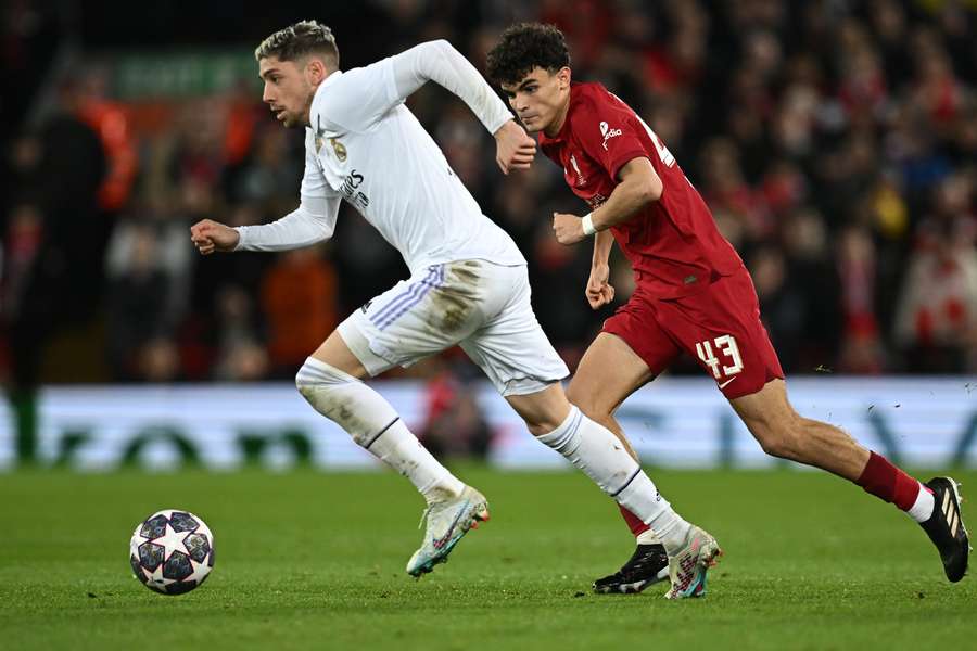 Federico Valverde in action against Liverpool in midweek