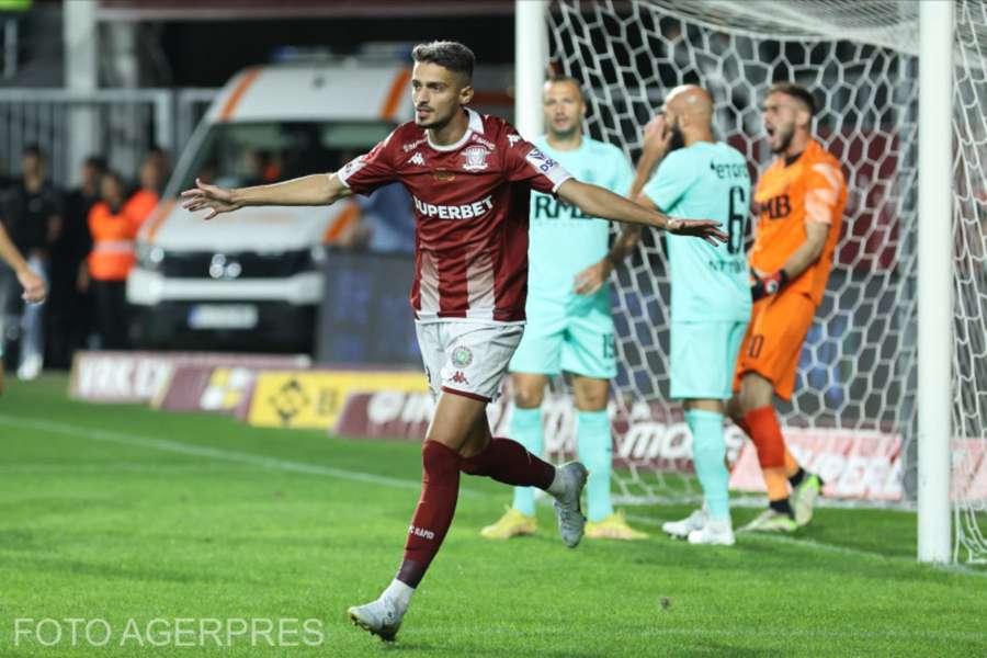 Albion Rrahmani a marcat al șaselea gol pentru Rapid