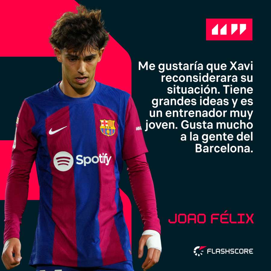 Las palabras de Joao Félix sobre Xavi Hernández.
