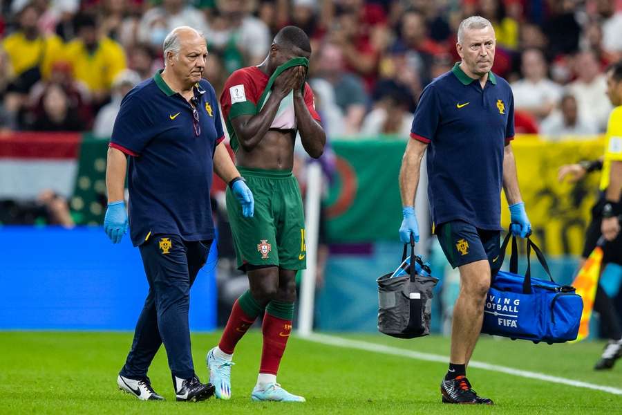 Mendes viel in de wedstrijd tegen Uruguay uit