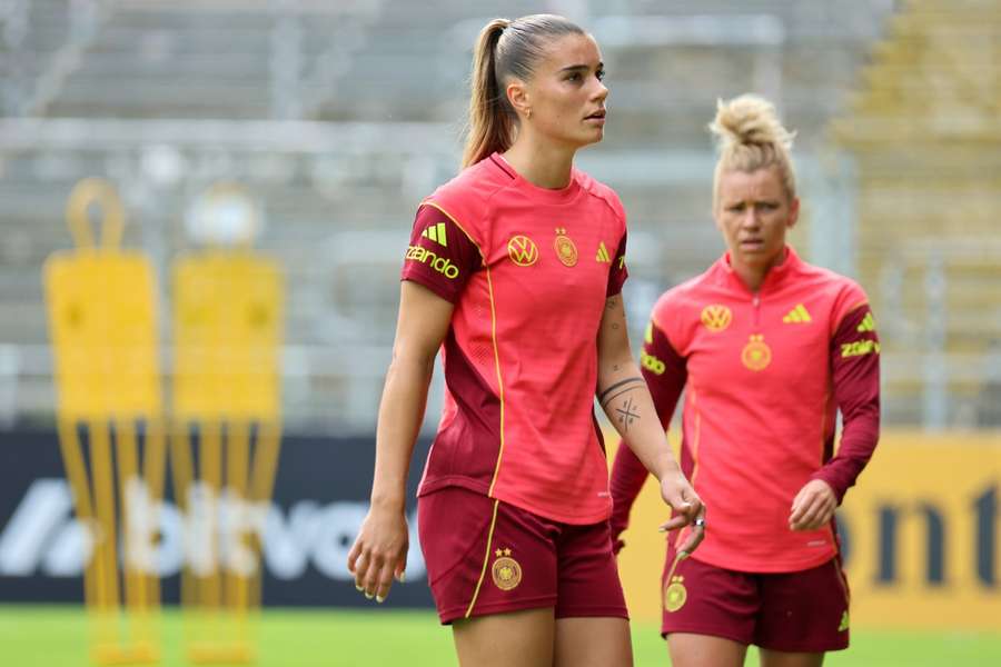 Selina Cerci beim Training der DFB-Damen am Dienstag.