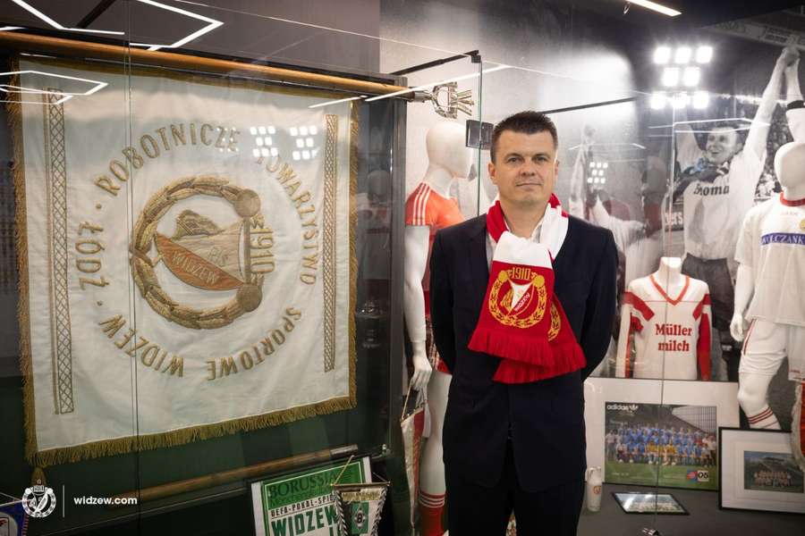 Mindaugas Nikolicius w barwach Widzewa Łódź