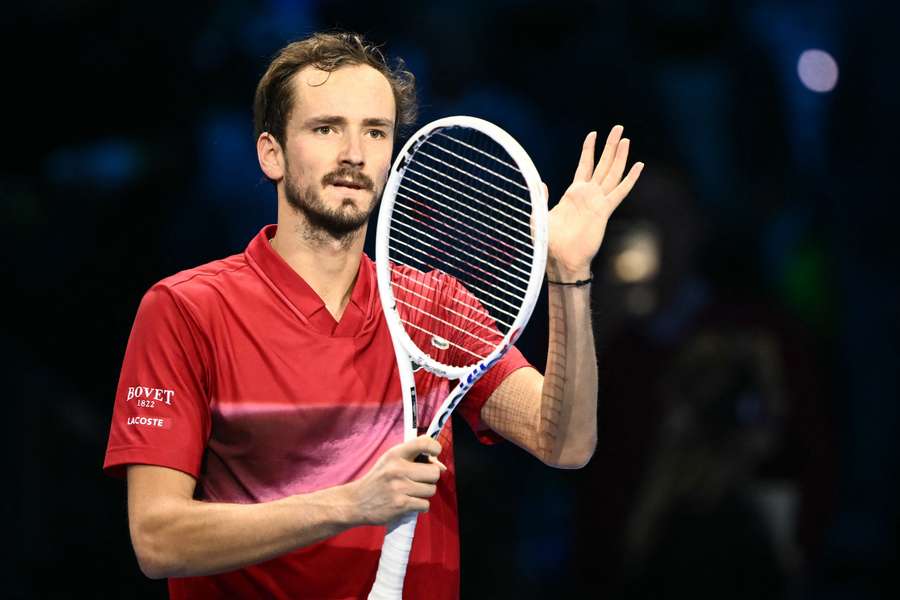 Medvedev tijdens de ATP Finals