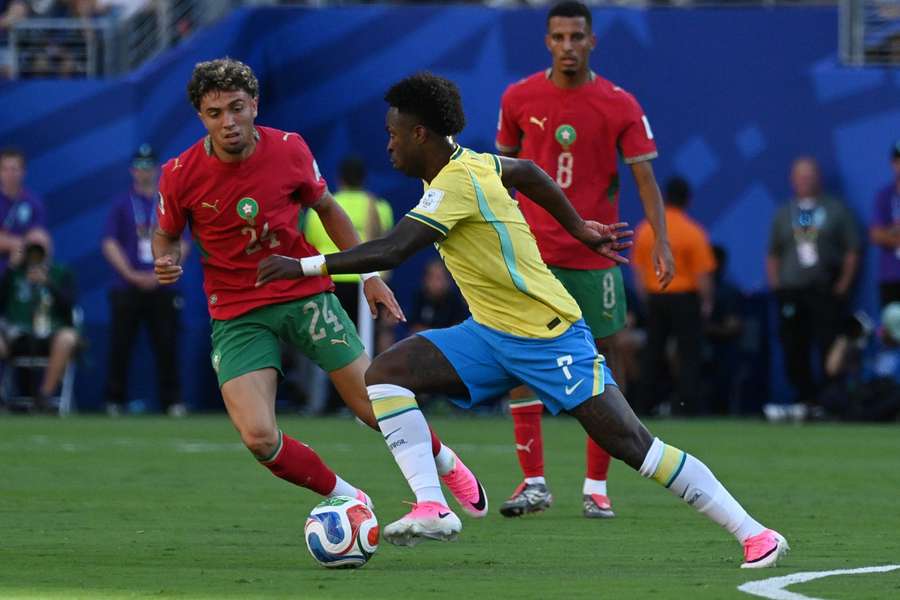 Vinicius, în acțiune în fața marocanilor Vinicius, în acțiune în fața marocanilor