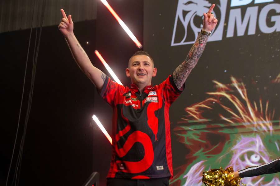 Nathan Aspinall picked up his first Premier League win of the season