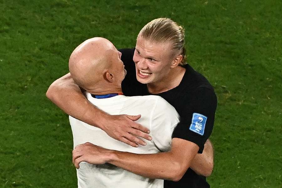 Stale Solbakken on the touchline Stale Solbakken on the touchline