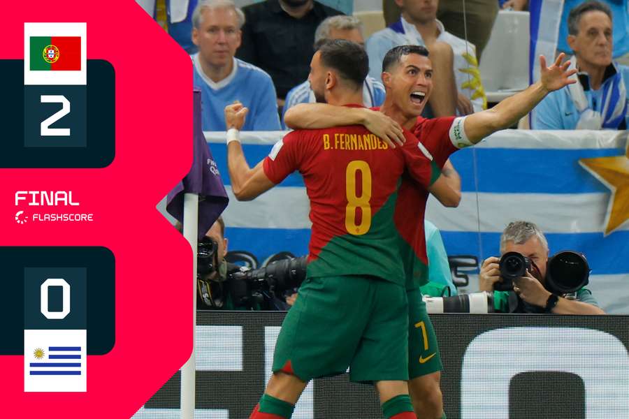 Bruno Fernandes a fost eroul portughezilor în partida cu Uruguay