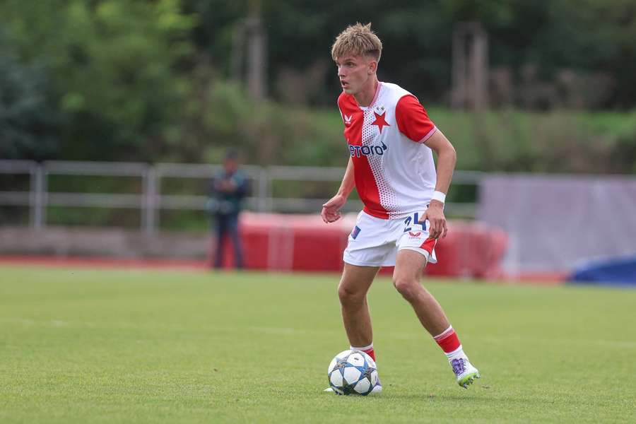 Jakub Kolísek vstřelil gól Slavie B v Ústí nad Labem.