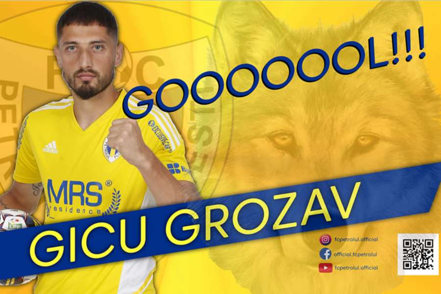 Grozav a marcat unicul gol al partidei