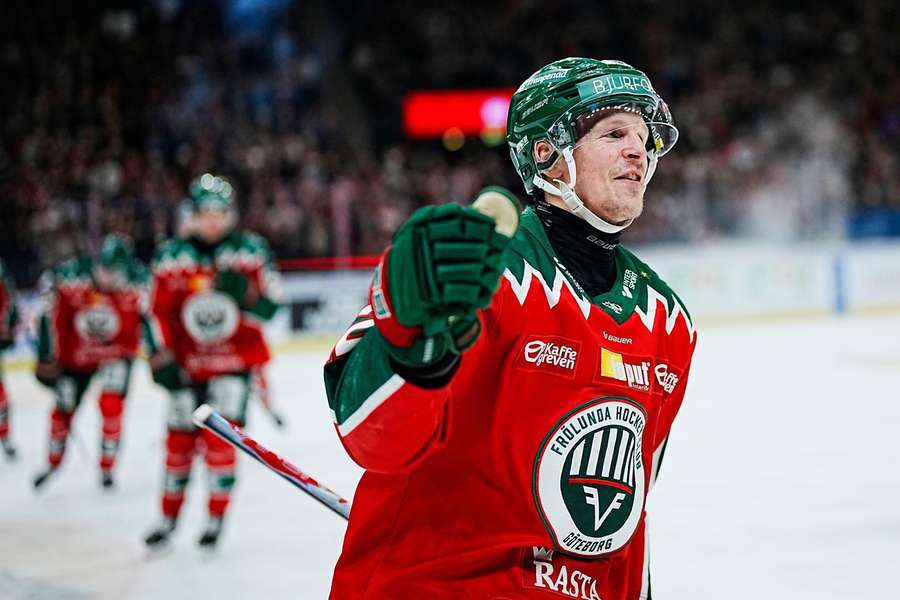 Max Friberg scored twice for Frolunda Max Friberg scored twice for Frolunda