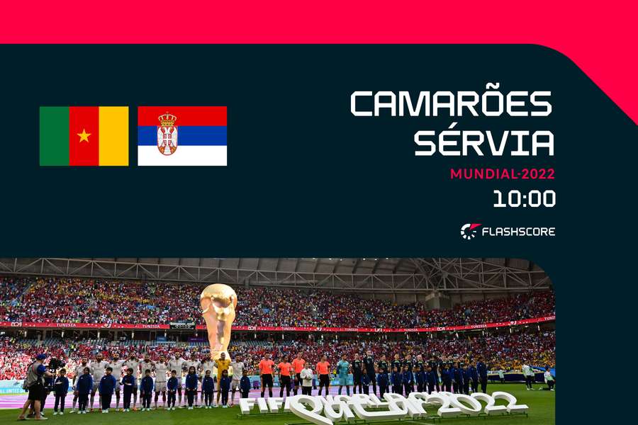 Camarões e Sérvia jogam a continuidade em prova no Mundial-2022