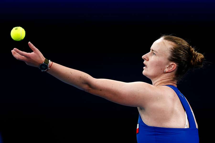 Barbora Krejčíková proti Austrálii získala první bod.