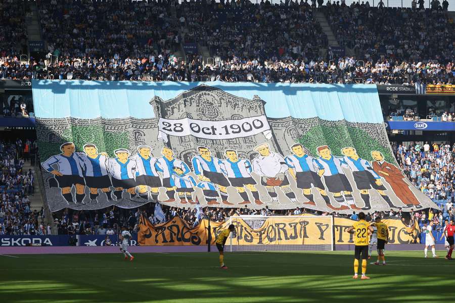 Fanoušci Realu Sociedad při oslavách 125 let od založení klubu.