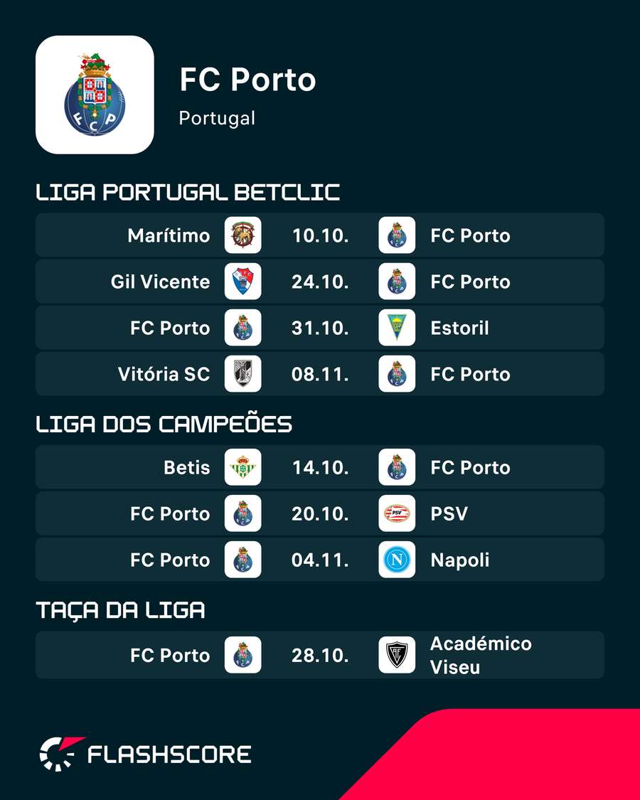Calendário do FC Porto Calendário do FC Porto